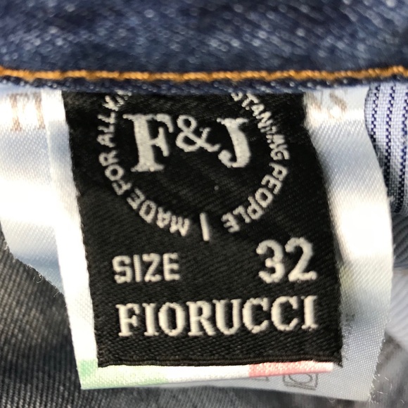 Fiorucci F&J Italian Designed Blue Jeans Size 32 - Picture 7 of 8